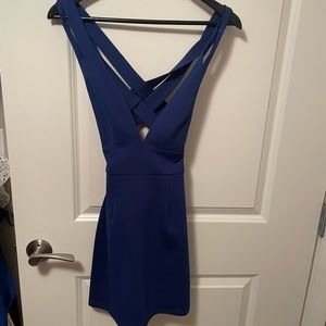 NBD Bodycon Open Back Mini Dress, XS